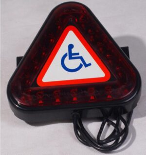 Triángulo de advertencia con luz